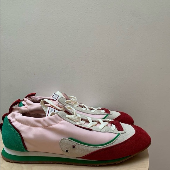 ZIMMERMANN Color-block twill and suede sneakers zize eu 40 - Picture 2 of 5